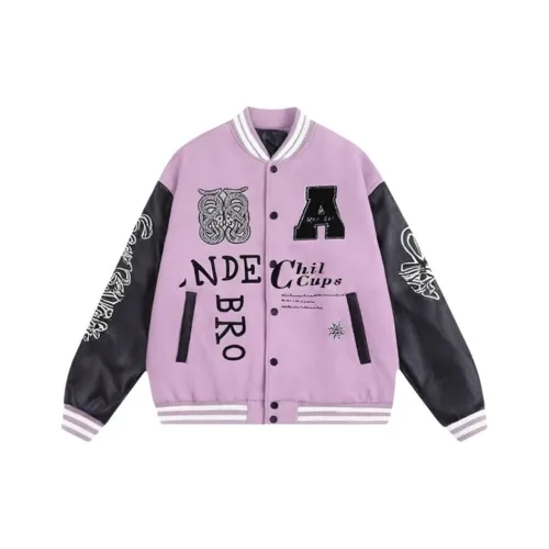 MO VOICE Бейсбольная куртка Женская Фиолетовая