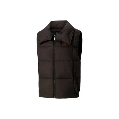 361° x Little Liu Duck Совместный модель Жилет Женские Темно-кофейный Кофе