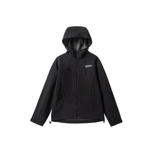 OUTDOOR PRODUCTS Бархат Feel Пальто Женские Черный