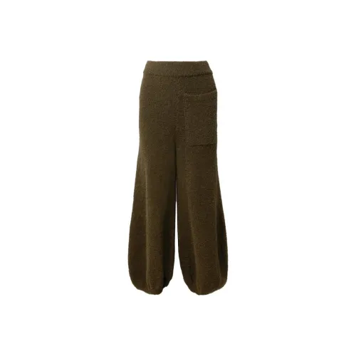 TIBI Шоколад Женские Повседневные Брюки