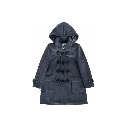 ACHEJIA Японский стиль Преппи стиль MID Длина Похудение Большой размер Шерстяной Пуговица из бычьего рога Пальто Женские