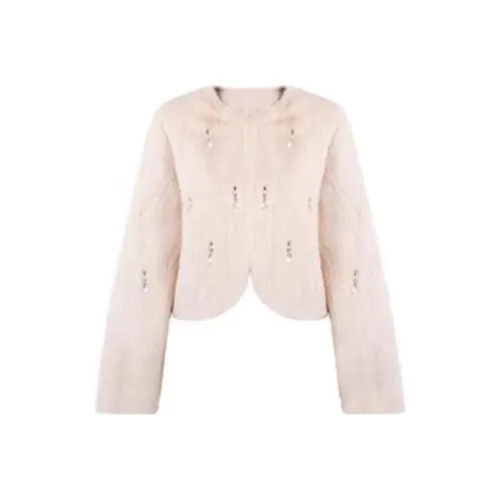 Cocoon Телесно-розовый Женские меховые изделия