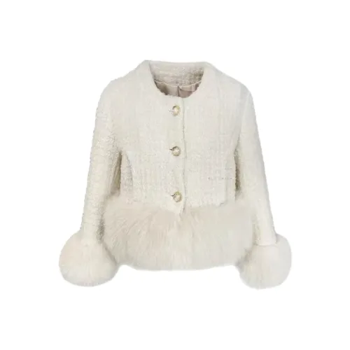 Yvetteclassic Cropped Jacket Women's White Yvetteclassic Укороченная Куртка Женская Белая