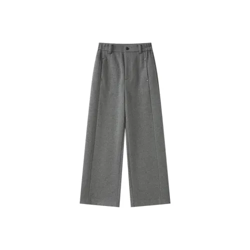 MOPROBABLY Повседневные брюки Женские Темно-серый