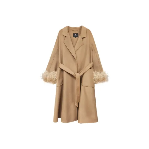FLONAKED Верблюжий Женское Пальто