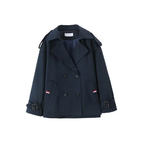 XWI Тренчкот Женский Темно-Синий