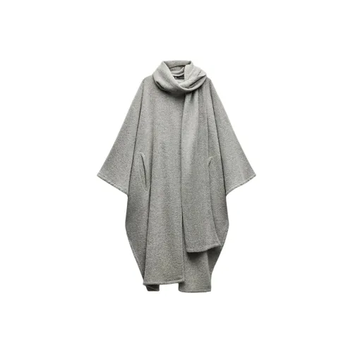 ZARA ZW Series Серое Женское Пальто
