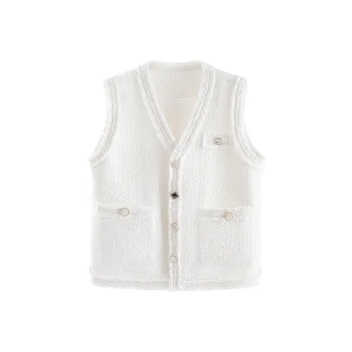 Cypress House Жилет Женские Белый