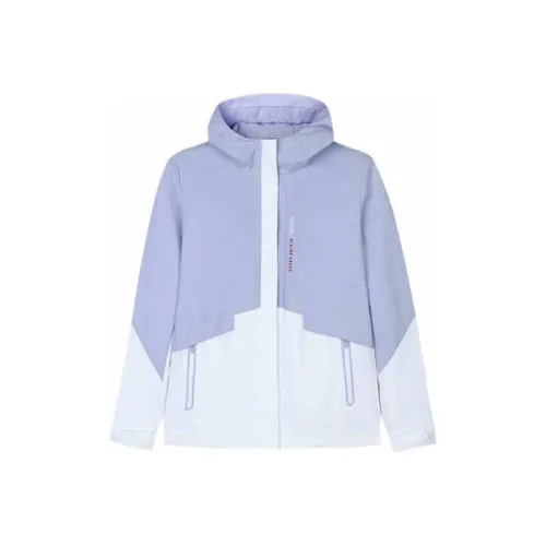 ANTA ZONGXUNXILIE Тренчкот Женский Светлая Лаванда Снежно-Белый