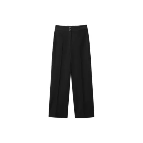 OVV Черные Однотонные A5 Женские Повседневные Брюки