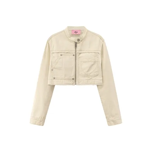 CHUU Белый абрикос Женское короткое пальто