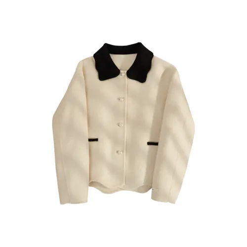 Cypress House Cropped Coat Women's Ecru Цедр Хаус Укороченное Пальто Женское Экрю