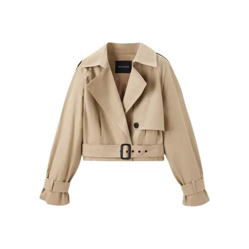 PEACEBIRD Тренчкот Женский Хаки