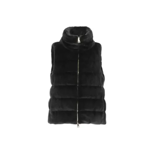 HERNO Черные Женские Жилеты