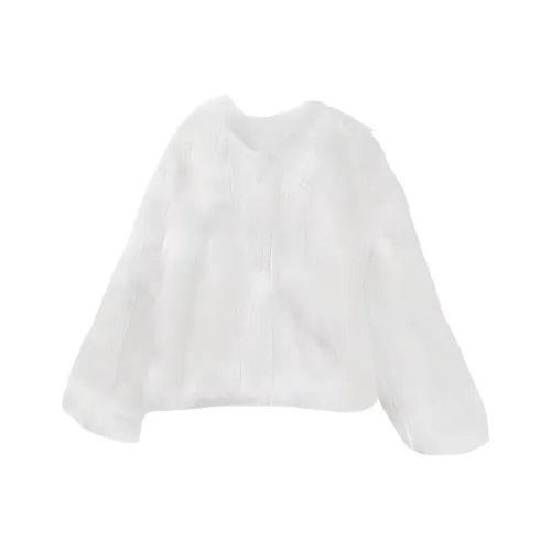 Yvetteclassic Бархат Feel Куртка Женская Белая