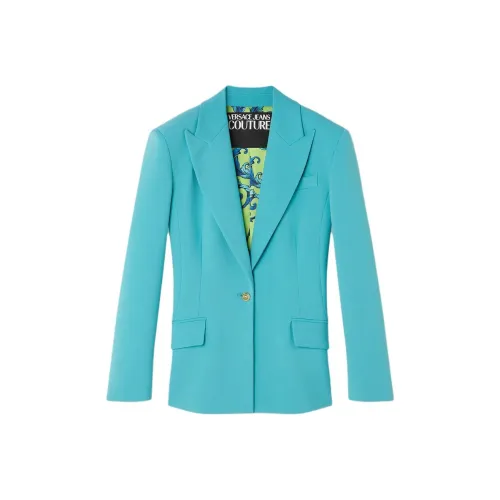 VERSACE Бизнес костюм пальто женское синее