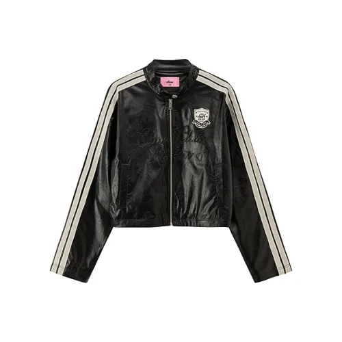 CHUU Черное Женское Короткое Пальто