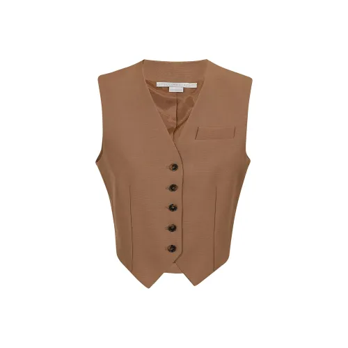 Stella McCartney Жилет Женские Коричневый