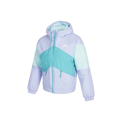 Adidas Пуховая куртка Женская Светло-фиолетовый Roland Мятно-зеленый