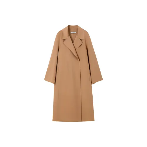 RIZ OUZH Пальто Женское Элегантное CAMEL
