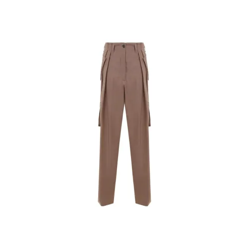 DRIES VAN NOTEN Серые Женские Повседневные Брюки