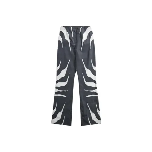 Kith Черные/Белые Женские Повседневные Брюки