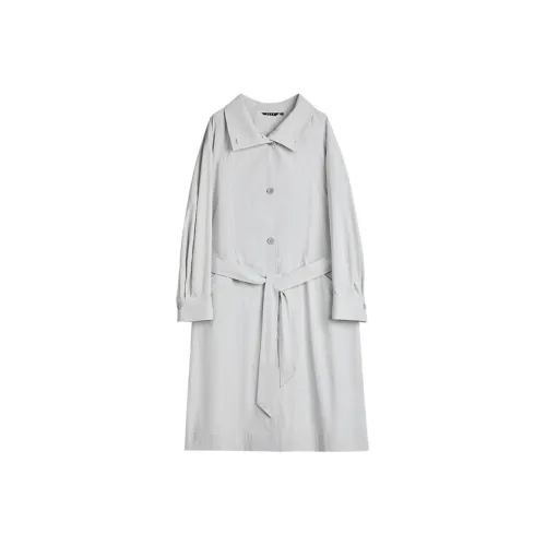 ELLE Солнцезащитный тренчкот женский светло-серый