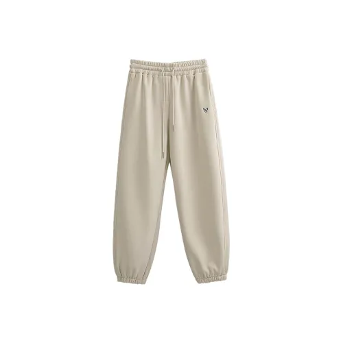 Cypress House Повседневные брюки Женские Бежевый хаки