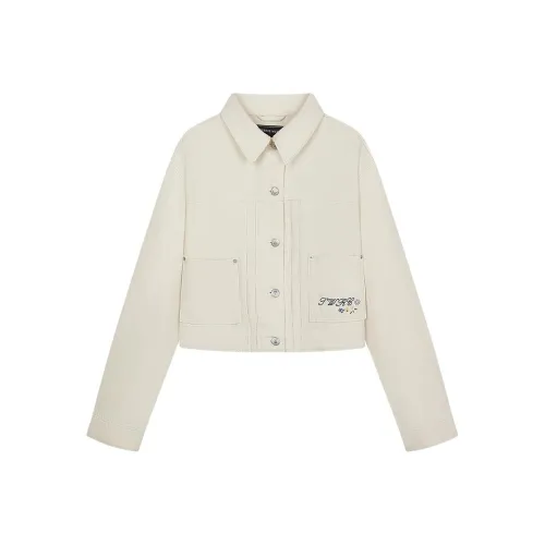 Teenie Weenie Укороченная куртка цвет слоновая кость женский