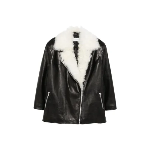 MAGDA BUTRYM FW24 Кожа Куртка Женская Черная