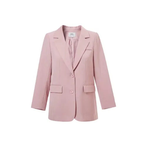 MSSHE Бизнес-костюм женский мягкий матовый розовый