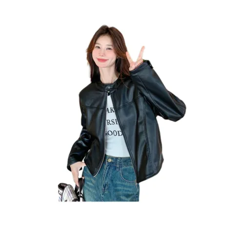 Fele.d кожаная куртка женская цвет на изображении