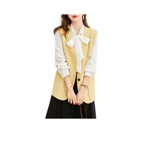 TERRE BLEUE Жилет Женские Желтый