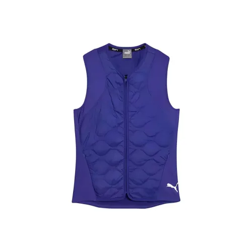 PUMA RUN CLOUDSPUN WRMLBL Утепленный беговой жилет для женщин цвет лапис лазури