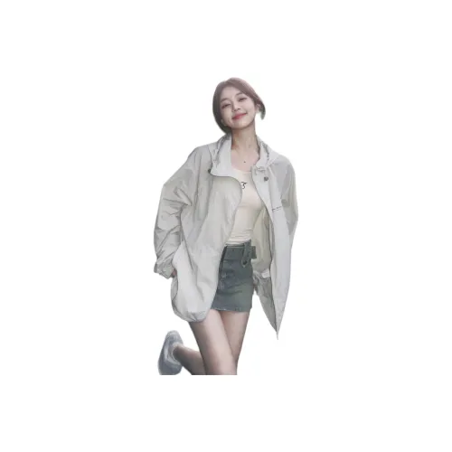 Mu Xiao Xin Cropped Coat Women's Light Gray Mu Xiao Xin Укороченное пальто женское светло-серое