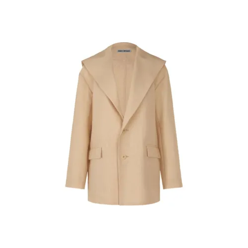 ISSEY MIYAKE SS25 Бизнес-костюм Пальто Женское Бежевый