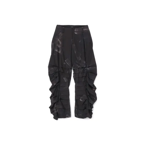 Yohji Yamamoto Черные Женские Повседневные Брюки