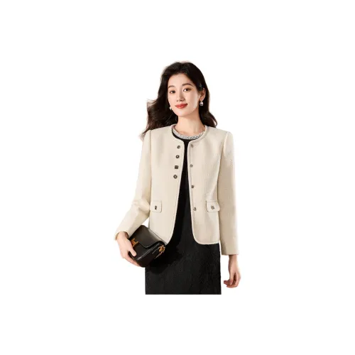 Mylan Укороченное пальто прямой крой женское цвет экрю коллекция бренда получение уведомлений о активности в реальном времени