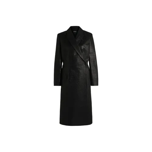 HUGO BOSS Черные Женские Кожаные Куртки