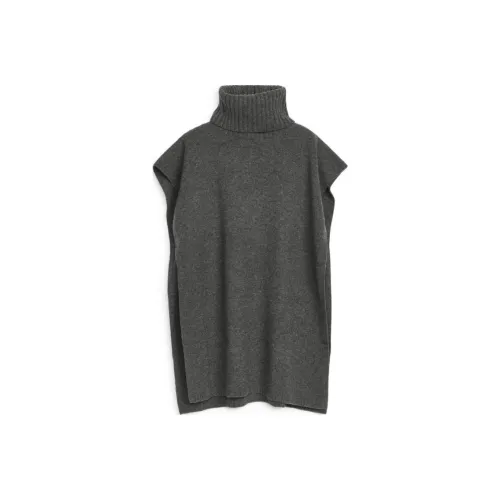 ARKET Плащ Женский Темно-Серый Смешанный Цвет