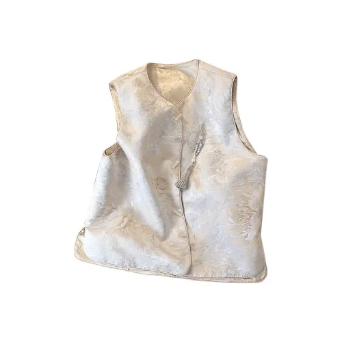 Cypress House Жилет Женские Розовый Абрикос