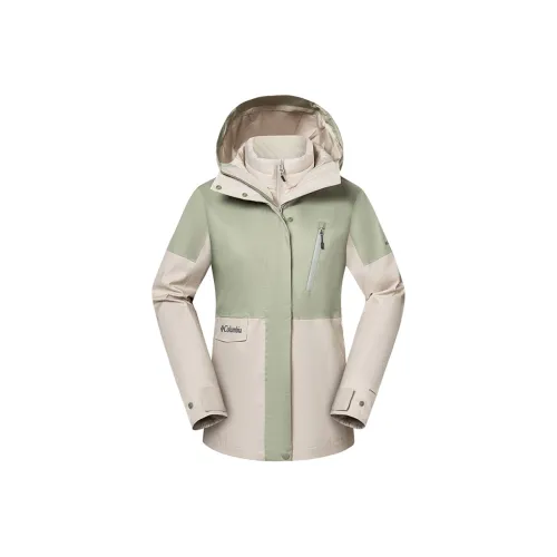 Коллаборация Columbia City Outdoor Collection Водонепроницаемый Ветрозащитный Дышащий и Теплый Ветровка Женский Абрикос