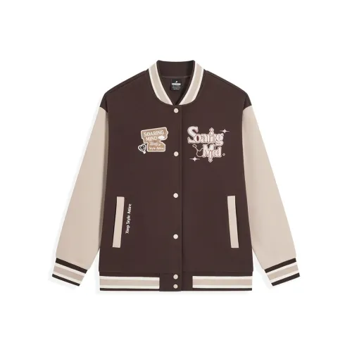 XTEP Бейсбольная куртка Женские Ironware Серый Горное Луна Белый