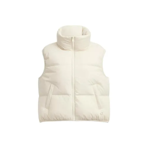 COACH Кремово-белые Женские Жилеты