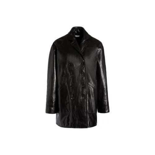 BALLY FW24 Кожа Куртка Женская Черная