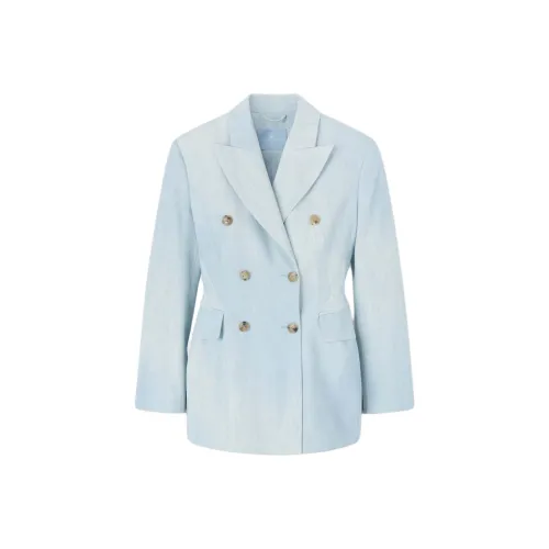 ERMANNO SCERVINO Бизнес-костюм Пальто Женское Светло-синий