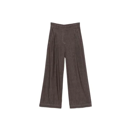 Brunello Cucinelli Умбра Женские Повседневные Брюки
