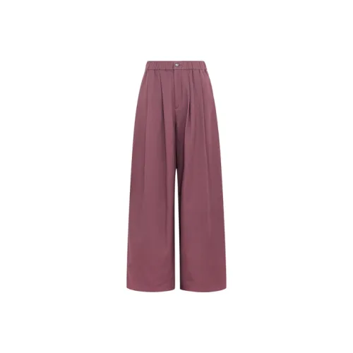 MEIYANG Повседневные брюки Женские Темно-розовый Красный