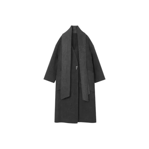 Fragment Пальто Женское Темно-Серое