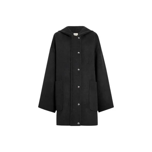 KHAITE FW24 Hessner Пальто Женское Уголь Уголь